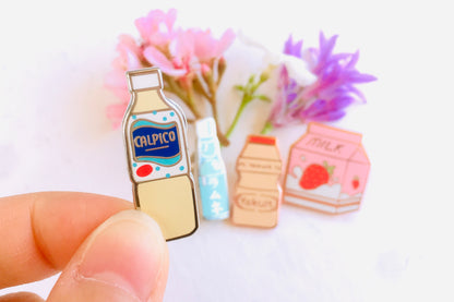 Japanese Drinks Enamel Pins 1”