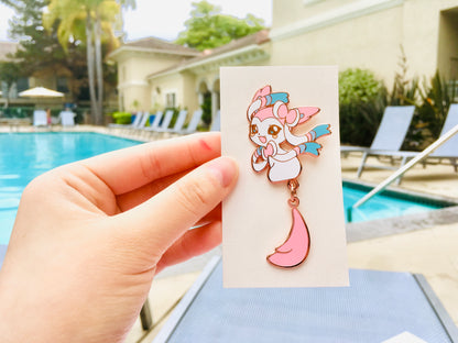 Sylveon Dangling Tail Enamel Pin 3.5"