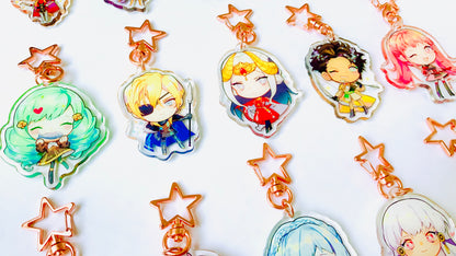 FIRE EMBLEM 3 HOUSES charms (2 inch Clear Acrylic)