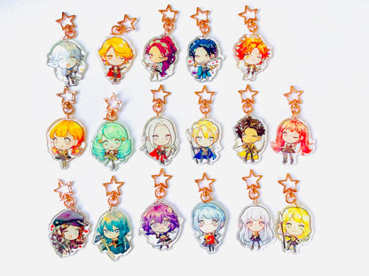 FIRE EMBLEM 3 HOUSES charms (2 inch Clear Acrylic)