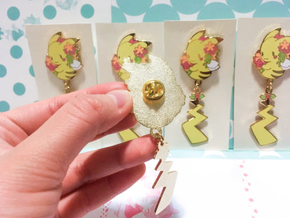 Pikachu Dangling Tail Enamel Pin 3.5"