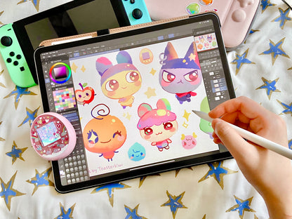 Tamagotchi Sticker Sheets