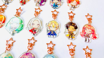 FIRE EMBLEM 3 HOUSES charms (2 inch Clear Acrylic)