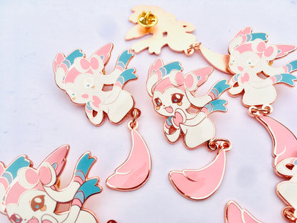 Sylveon Dangling Tail Enamel Pin 3.5"