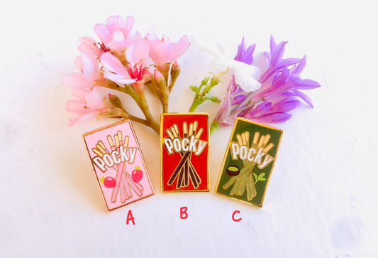 Pocky Enamel Pins 1”