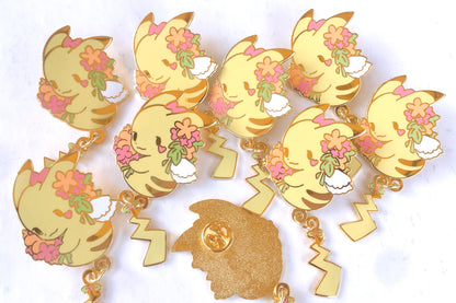 Pikachu Dangling Tail Enamel Pin 3.5"