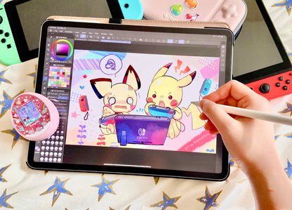 Pikachu and Pichu Switch Poster (11x17")