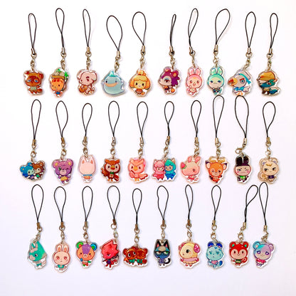 Animal Crossing Mini Charms (1.5 inch Clear Acrylic)