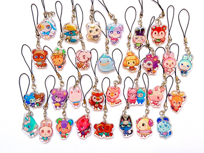 Animal Crossing Mini Charms (1.5 inch Clear Acrylic)