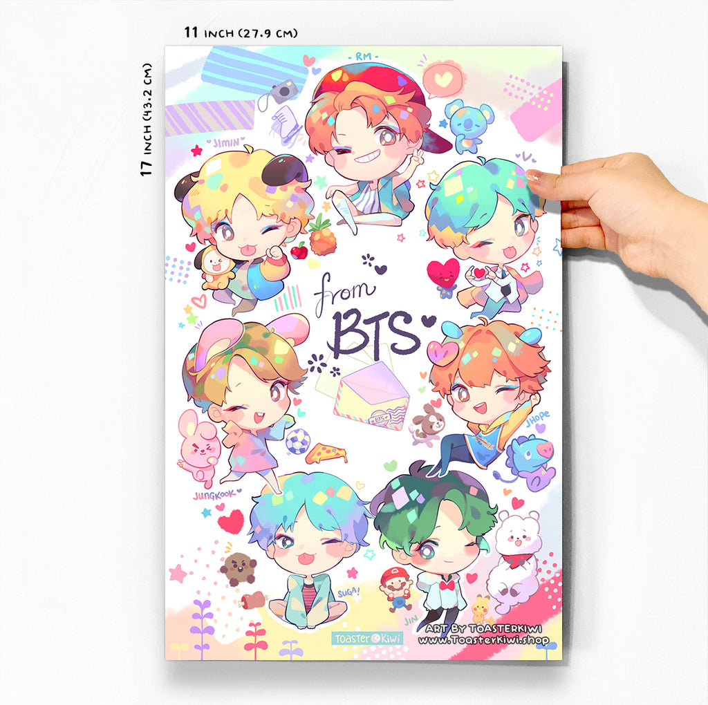 Chibi BTS Poster for Sale by BTS-Merchandise