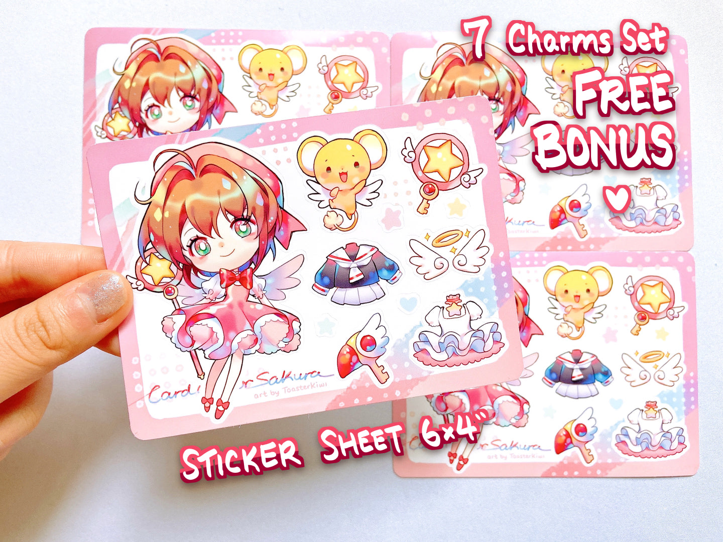 Cardcaptor Sakura Charms (double-sided clear acrylic)