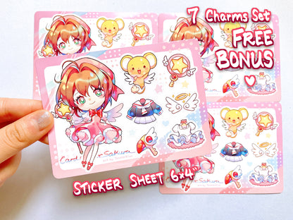Cardcaptor Sakura Charms (double-sided clear acrylic)