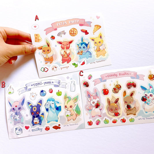 Eeveelutions Sticker Sheets [POKEMON]