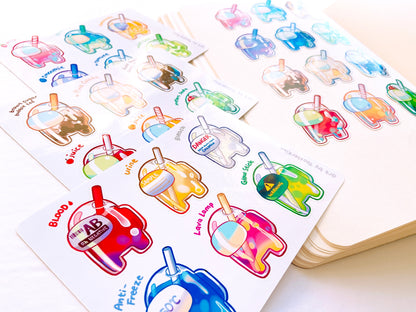 Among Us Sticker Sheets