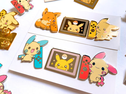 Nintendo Switch Pokemon Enamel Pin Set 1.5"