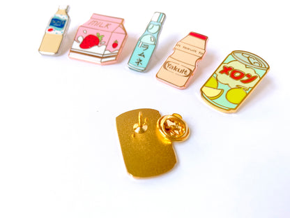 Japanese Drinks Enamel Pins 1”