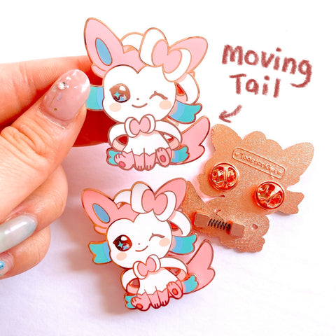 Sylveon Bobble Tail Enamel Pin