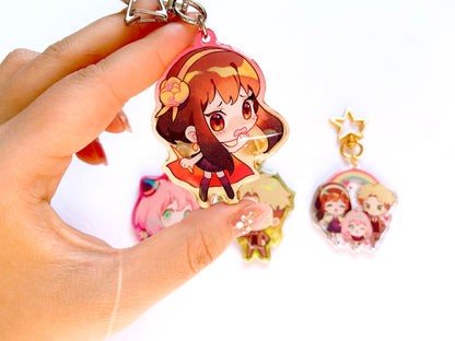 Spy x Family Charms (2 inch Clear Acrylic)