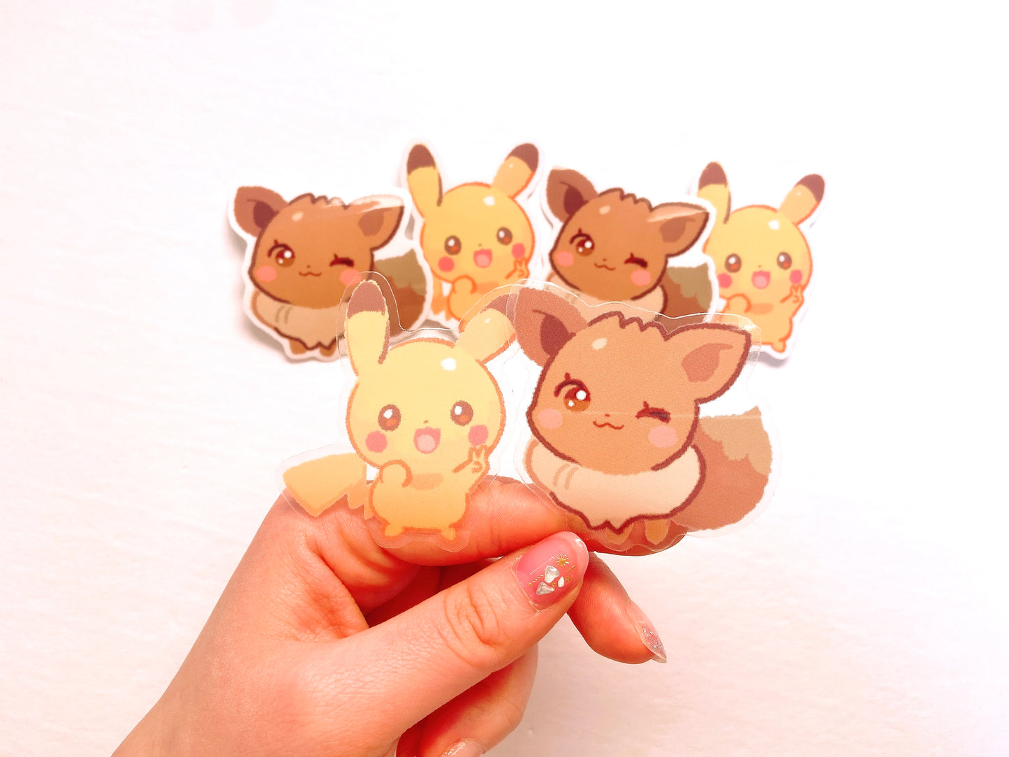 Pikachu Eevee Stickers [Pokemon]