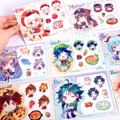 Genshin Impact Sticker Sheets