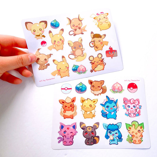 Pika Eevee Sticker Sheets [POKEMON]