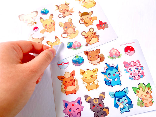 Pika Eevee Sticker Sheets [POKEMON]