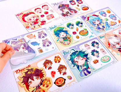 Genshin Impact Sticker Sheets