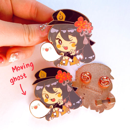 Hutao Fidget Enamel Pin [Genshin Impact]