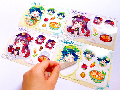 Genshin Impact Sticker Sheets