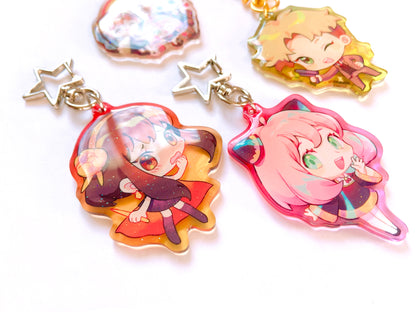 Spy x Family Charms (2 inch Clear Acrylic)