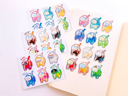 Among Us Sticker Sheets