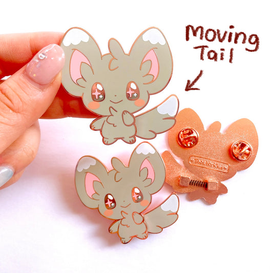Minccino Bobble Tail Enamel Pin