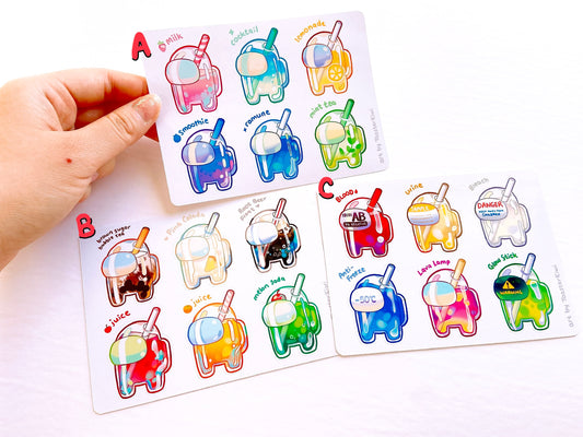 Among Us Sticker Sheets
