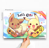 Let's Go! Pikachu & Eevee Poster (11x17")