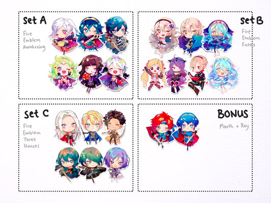 Fire Emblem sticker sets